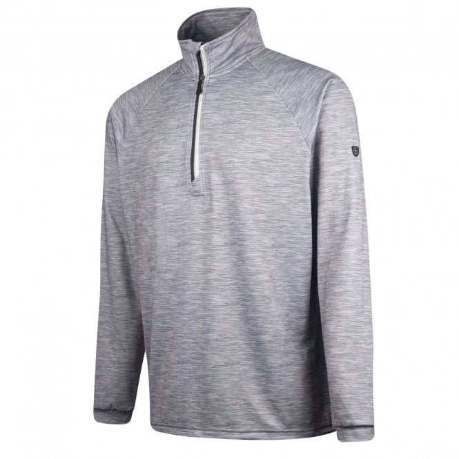 Island Green  RAGLAN SLEEVE TOP LAYER - CHAR MARL/LIME