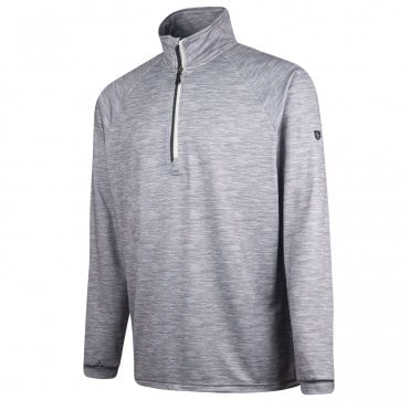 ISLAND GREEN RAGLAN SLEEVE TOP LAYER - CHAR MARL/LIME