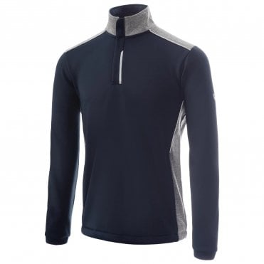 ISLAND GREEN Zip Guard Top - Navy/Grey