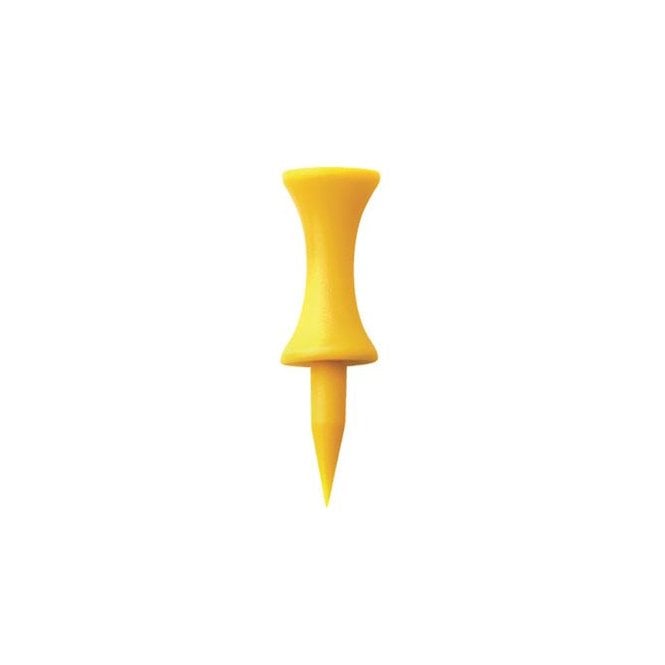 JS International 20 Pack Yellow 25mm Graduated Castle Tee