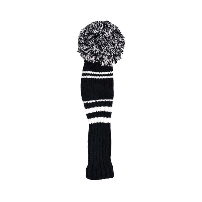 JS International Pom Pom Headcover - Black/White - Hybrid