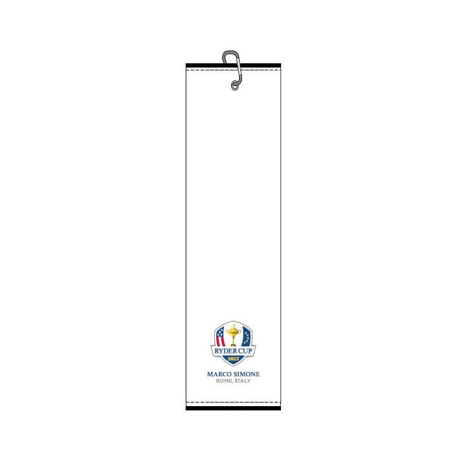 Level4  2023 Ryder Cup Logo Tri Fold Waffle Towel - White