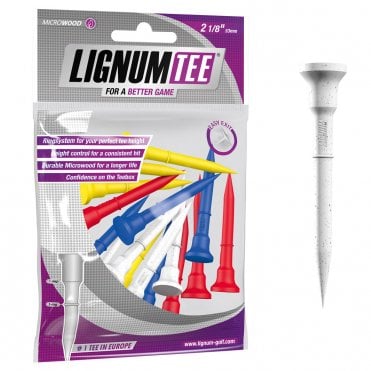 Lignum Tee 2 1/8in pk 16 Mix Colours