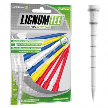 Lignum Tee 3 1/8in pk 12 Mix Colours