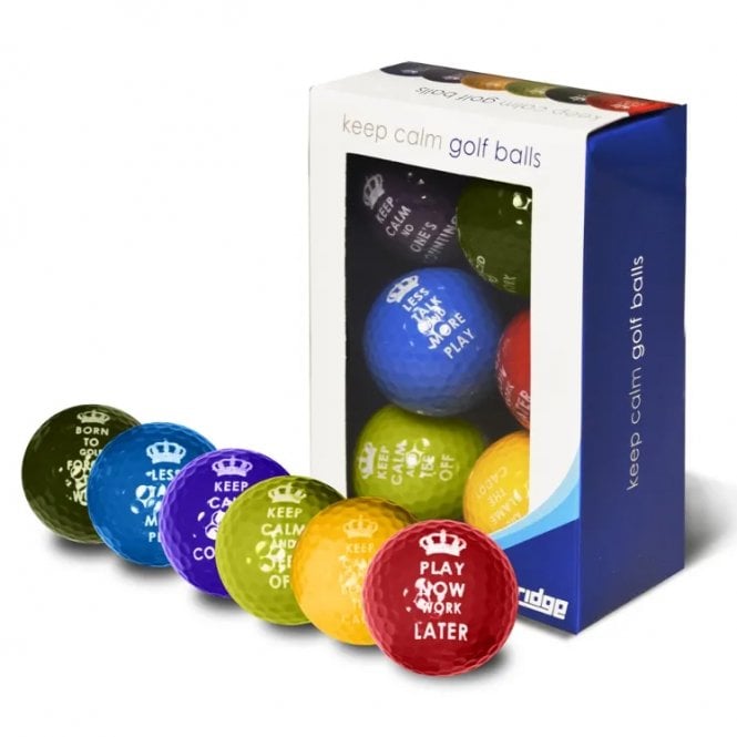 Longridge  Keep Calm Golf Balls - 6Pk