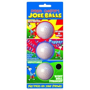 Longridge Prank Golfers Joke Balls - 3Pk