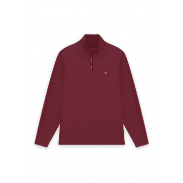 Lyle & Scott Golf Core Quarter Zip Midlayer - Plum