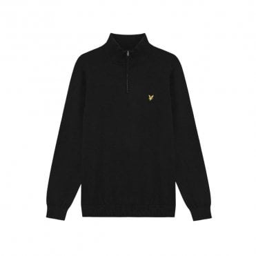 Lyle & Scott Golf Quarter Zip Jumper - Jet Black