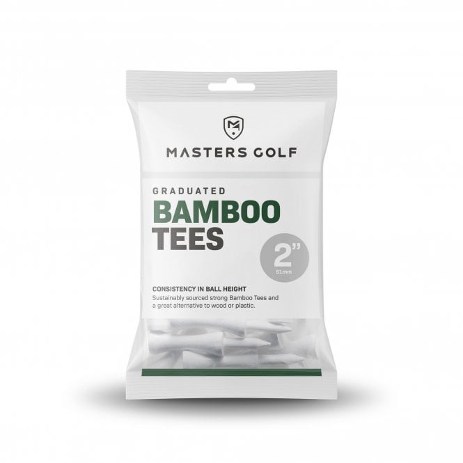 Masters Bamboo Graduated Tees 2in Bag 20 White