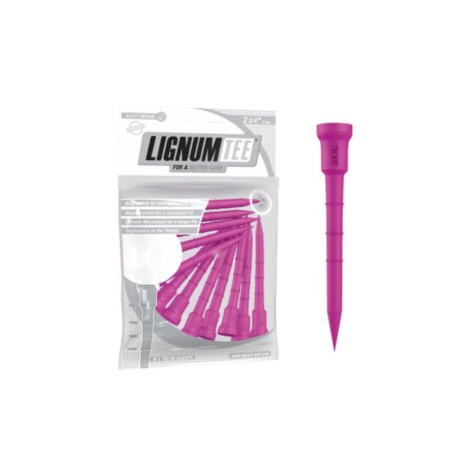 Masters Lignum 2 3/4in Pack 16 Golf Tees - Punch Pink