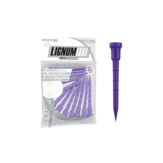 Masters Lignum 2 3/4in Pack 16 Golf Tees - Flying Purple