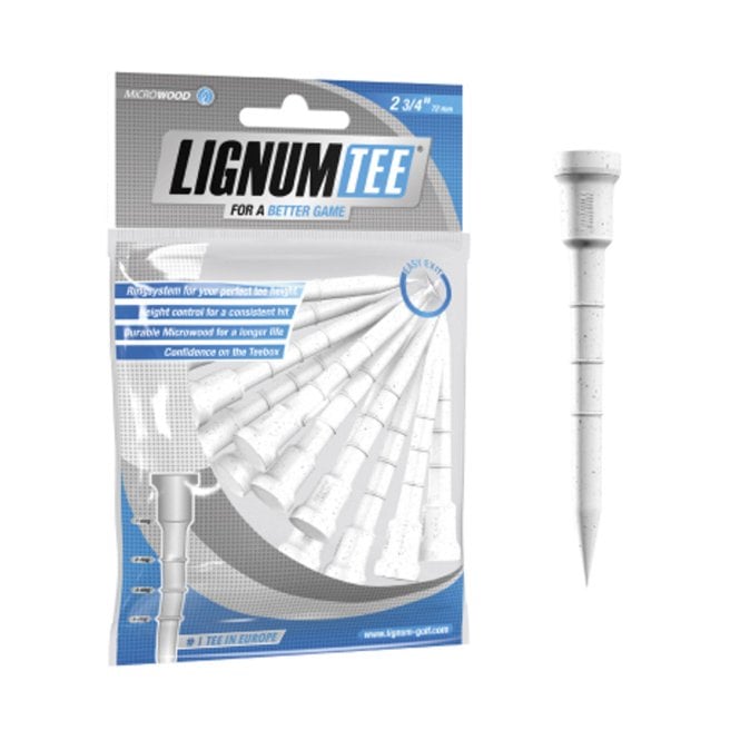 Masters Lignum Tee 2 3/4 Pack 12 White