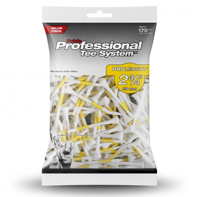 Masters Pride PTS 2 3/4in Tees Yellow pack 175