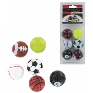 Novelty Sports Golf Balls (6pk)