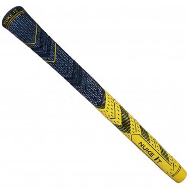 Nuke It Midsize Dual Compound Golf Grip - Yellow