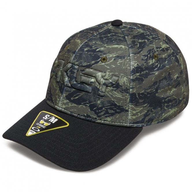 Oakley  6 PANEL STRETCH CAP - TIGER MOUNTAIN CAMO GN