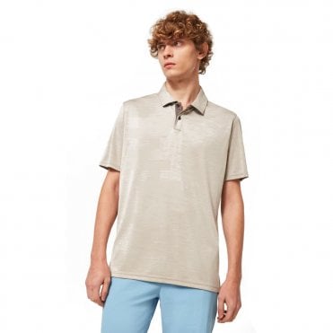Oakley AERO HYDROLIX Polo Shirt - ARCTIC WHITE HTHR
