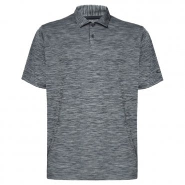 Oakley AERO HYDROLIX POLO SHIRT BLACKOUT HTHR