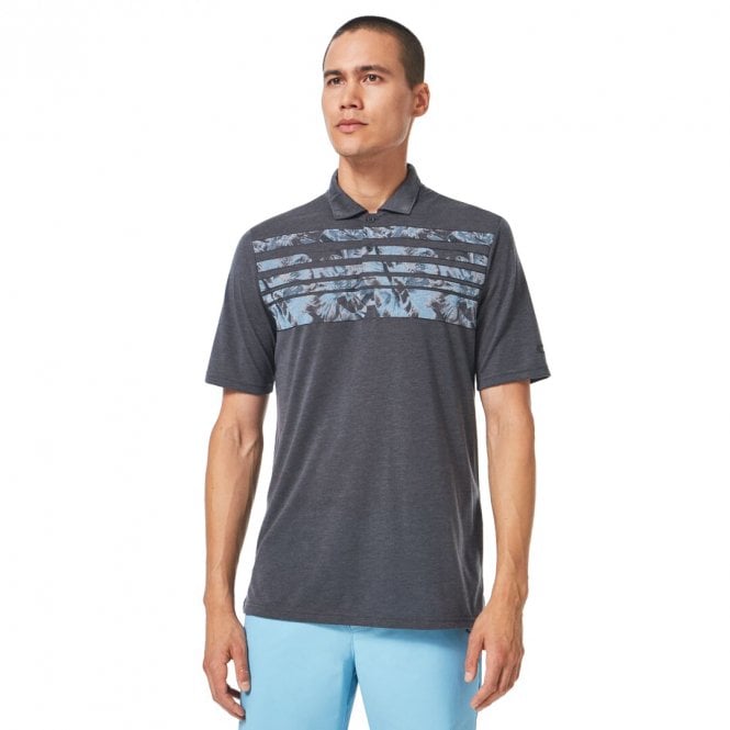 Oakley  AZALEA STRIPE POLO - BLACKOUT Heather