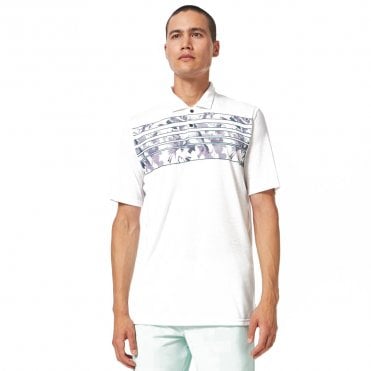 Oakley AZALEA STRIPE POLO - WHITE Heather
