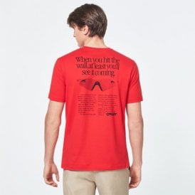 Oakley Back Ad Heitage Tee - Red