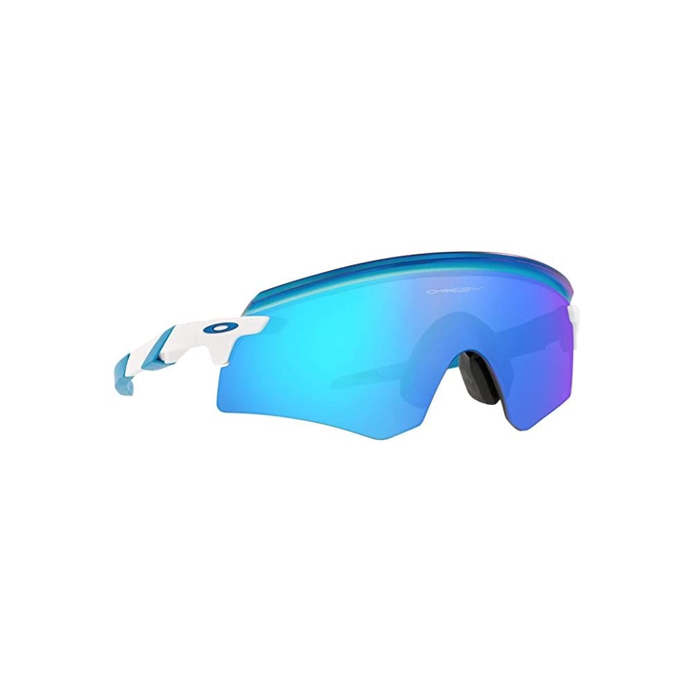 Oakley Encoder Polished White w/ Prizm Sapphire Sunglasses