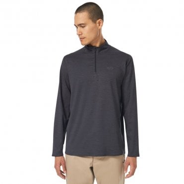 Oakley GRAVITY RANGE 1/4 Zip - BLACKOUT Heather