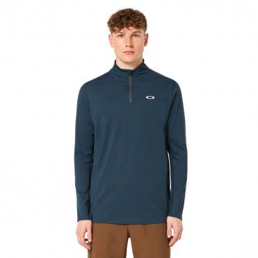 Oakley GRAVITY RANGE 1/4 Zip - OIL BLUE HTHR