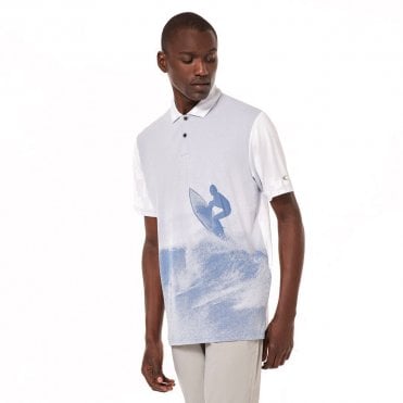 Oakley JACQUARD PRINTED POLO - ARCTIC ICE