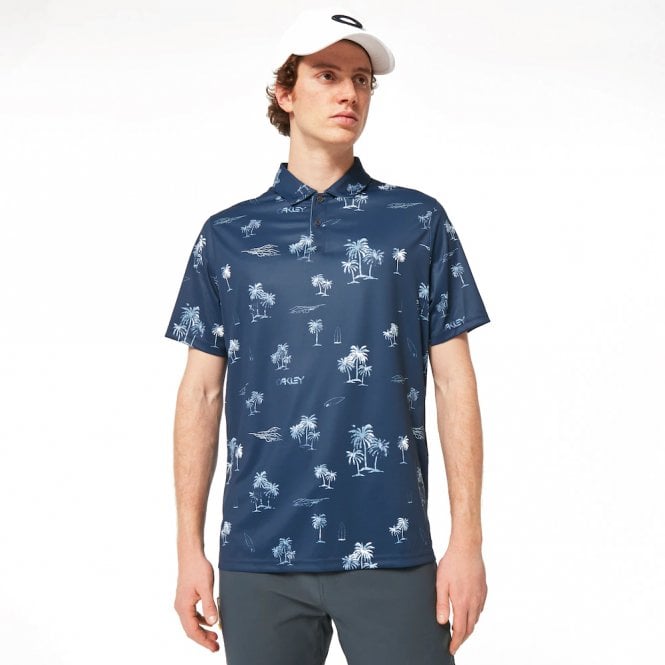 Oakley  RC SUN SHADE PRINT POLO SHIRT TEAM NAVY