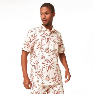 Oakley Surf Deco Palms Rc Shirt THREE LINES PALMS ARCTIC