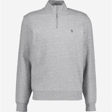 Original Penguin Midweight Fleece 1/4 Zip Quiet Gray