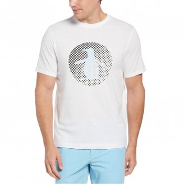 ORIGINAL PENGUIN SS GOLF BALL GRAPHIC T SHIRT WHITE