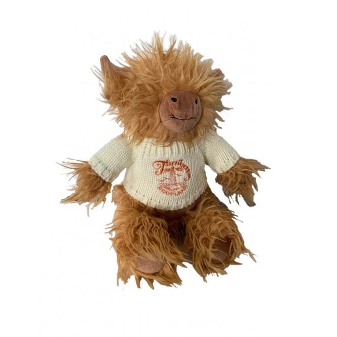 Paterson Golf Highland Cow Soft Toy - Navy Jumper