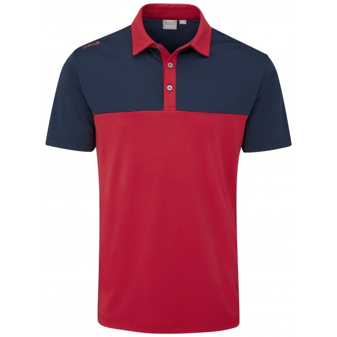 Ping  Bodi Polo - Rich Red/Navy
