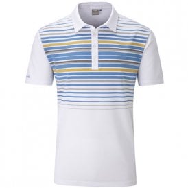 Ping Cortes Polo - White/Ocean