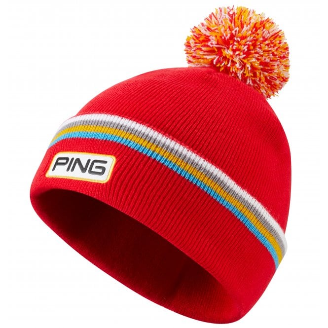 Ping  Devin Bobble Hat - Tomoato Red