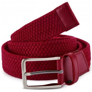 Ping Stretch Webbing Belt - Rich Red
