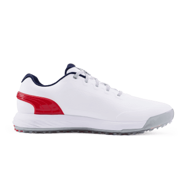 Puma Alphacat Nitro Golf Shoes White/Red/Navy