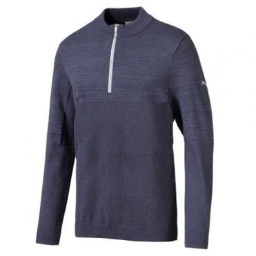 Puma Evoknit 1/4 Zip Sweater - Peacoat Heather