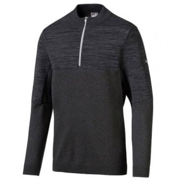 Puma Evoknit 1/4 Zip Sweater - Puma Black Heather