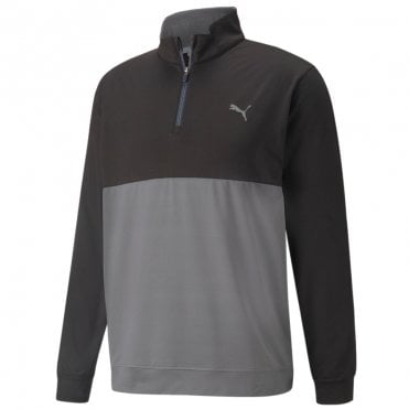 Puma Gamer Colorblock 1/4 Zip BLK-QUIET SHADE