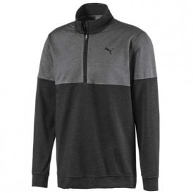 Puma WARM UP 1/4 ZIP - PUMA BLACK