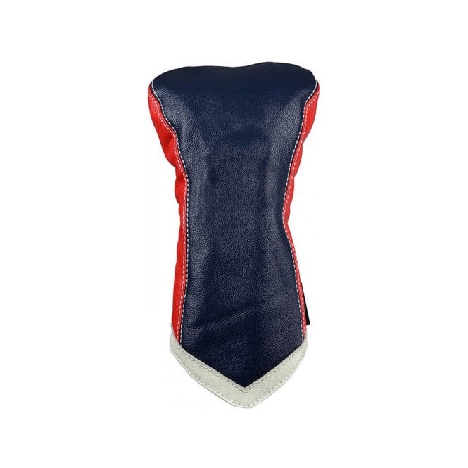 Sun Mountain  Leather Driver Head Cover Navy-White-Red