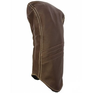 Sun Mountain Leather Driver Headcover Striped Brown/Khaki