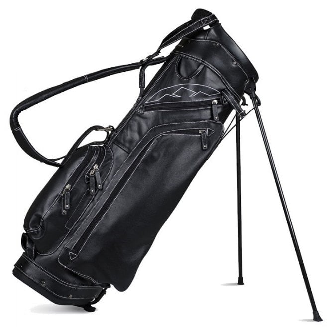 Sun Mountain  Leather Stand Bag Black/White