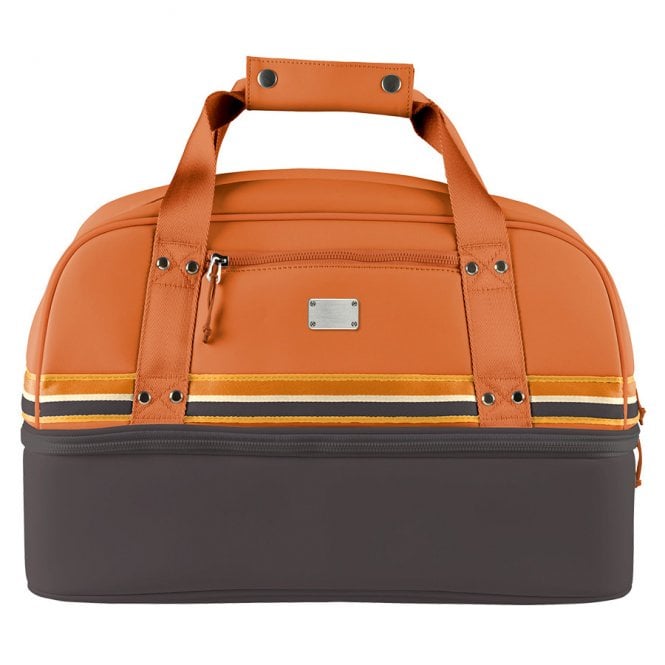 Sun Mountain Sonnenalp Mid Stripe Boston Bag Cabin-Umber-Wheat