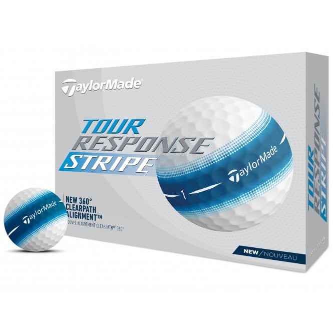 TaylorMade  2024 Tour Response Stripe Blue Golf Balls dozen