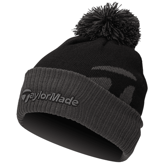 TaylorMade  Bobble Beanie Hat - Black