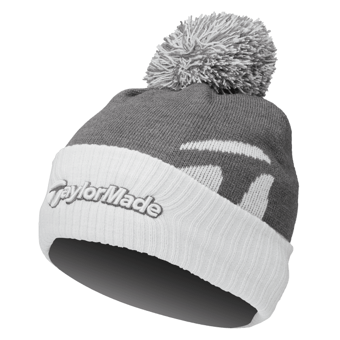 TaylorMade  Bobble Beanie Hat - Charcoal heather